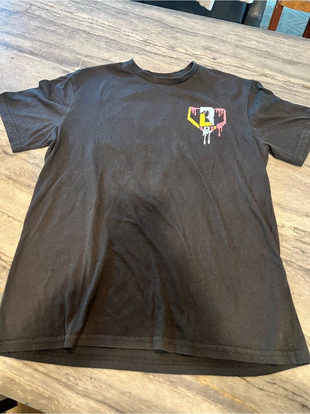 Baseball Lifestyle 101 Men's Ice Cream Cotton Candy Graphic Tee size medium